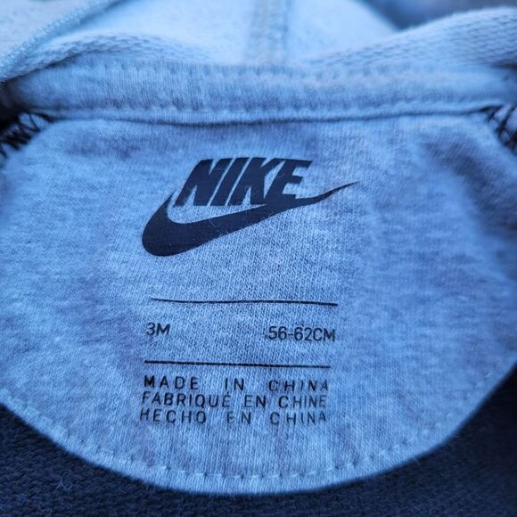 Nike Hoodie Coverall One Piece Sportswear Baby Full Zip 3M - Picture 4 of 5